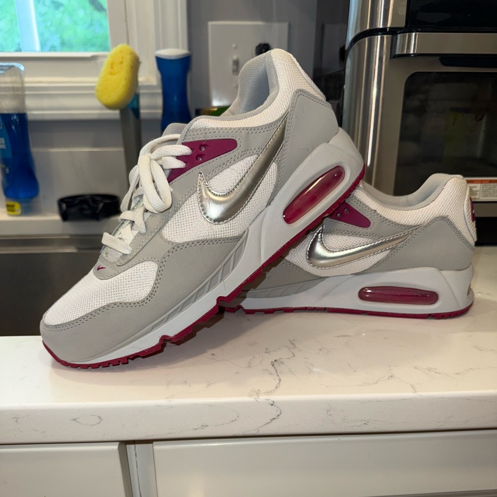 Women’s Silver and Pink Air Max